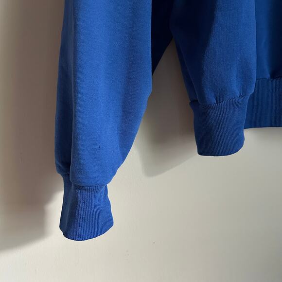 Vintage Jerzees Blue Des Moines Parks & Recreation Crewneck Sweatshirt Size 2XL - Picture 4 of 11